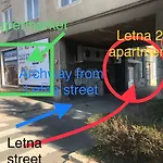 아파트 Letna, Ac & Garage 89m2 And 44m2 코시체